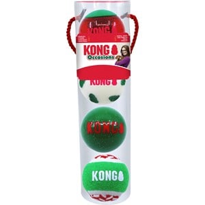 Hundleksak Kong Holiday Occasions Balls M, 4-pack