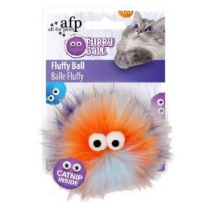 Kattleksak Furry Ball Orange 2803