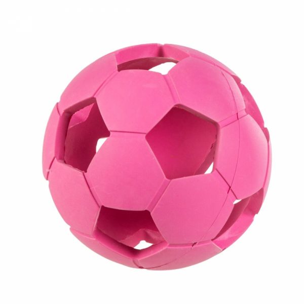 Little&Bigger Fotboll i Gummi Rosa 11 cm