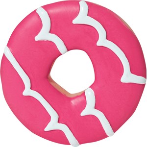 Hundleksak Donut, rosa