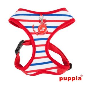 KATTSELE PUPPIA SOFT HARNESS ANKARE NAVY RÖD S