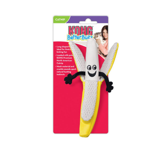 KONG Better Buzz Banana med kattmynta