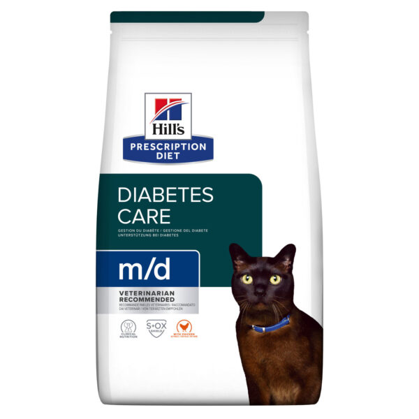 Prescription Diet m/d Diabetes Care Torrfoder till Katt med Kyckling - 1,5 kg