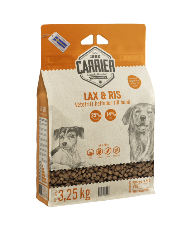 Lax & Ris Hundfoder - 3,25 kg