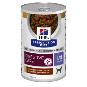 Prescription Diet i/d Digestive Care Low Fat Stew med Kyckling och Tillsatta Grönsaker - 12 st x 354 g