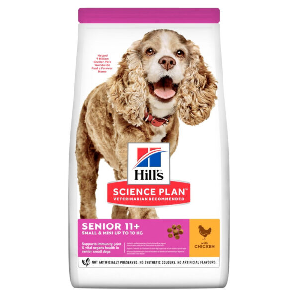 Senior Small & Mini 11+ torrfoder med kyckling - 1,5 kg