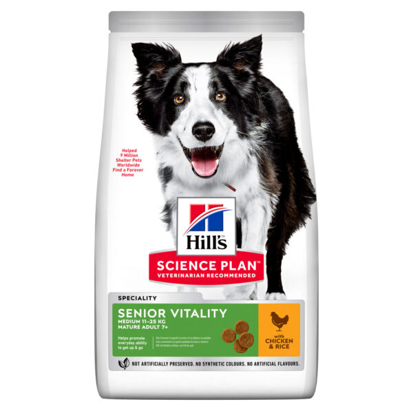 Senior Vitality Medium Mature Adult 7+ hundfoder med kyckling & ris - 2,5 kg