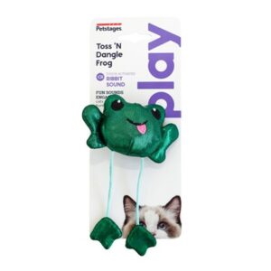 Kattleksak Petstages Toss N'Dangle Frog