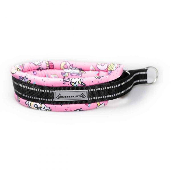 Kusse&Kutta Hundhalsband Bred Modell Rosa Donuts (6)