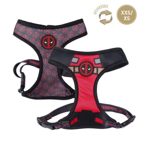 Marvel Studios Deadpool Vadderad Reversibel Hundsele - XXS/XS