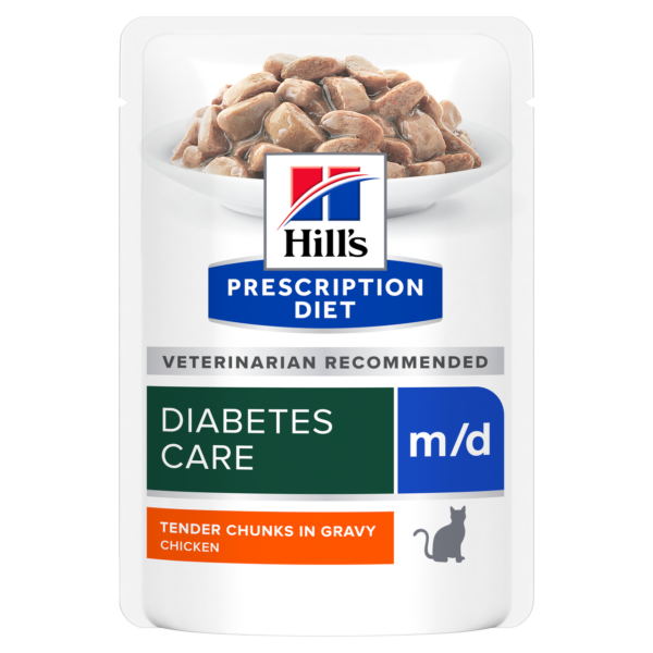 Prescription Diet Feline m/d Diabetes Care Portionspåsar - 12 st x 85 g