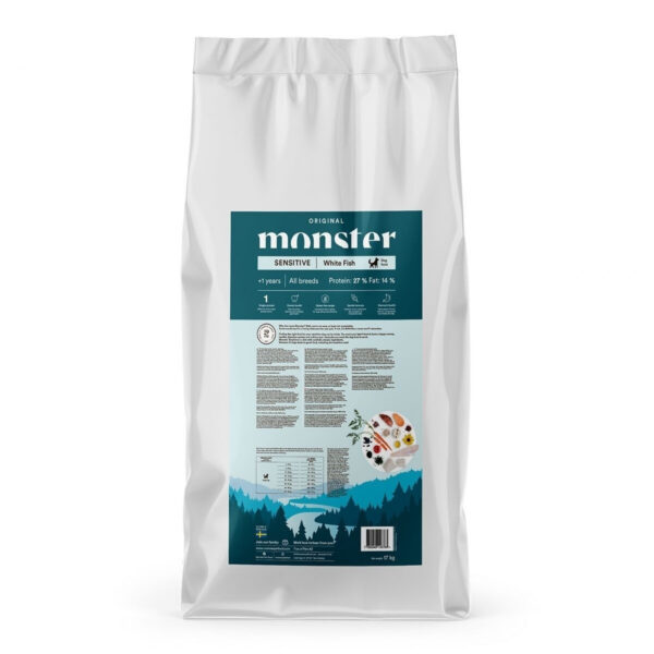 Monster Dog Adult All Breed Sensitive White Fish (17 kg)