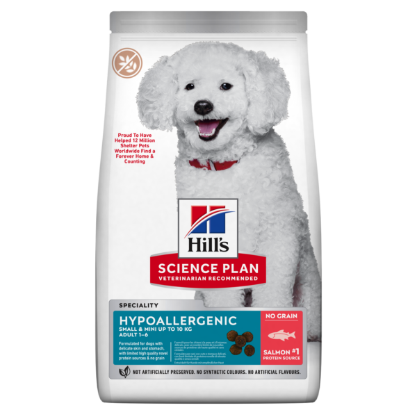 Hypoallergenic Small & Mini Adult Hundfoder med Lax - 1,5 kg