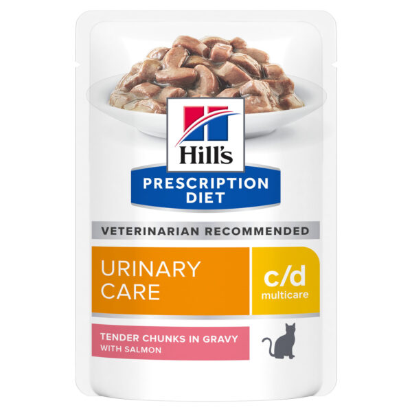 Prescription Diet Feline c/d Multicare Våtfoder med Laxsmak - 12 st x 85 g