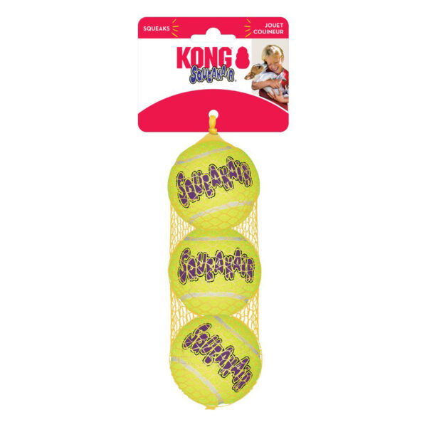 Hundleksak Airdog KONG SqueakAir Tennisbollar (S)