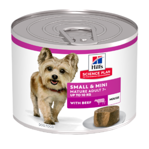 Small & Mini Mature Adult Hundfoder Mousse med Nötkött - 12 x 200 g