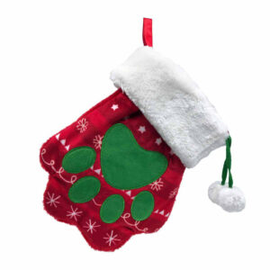 KONG Holiday Stocking Paw Hundleksak - Julstrumpa