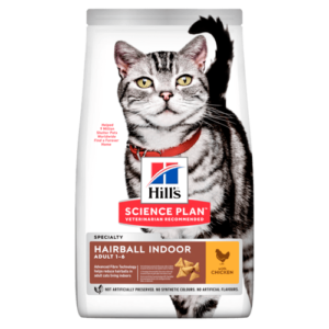 Adult Hairball & Indoor torrfoder med kyckling - 3 kg