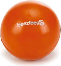 Beeztees massiv gummiboll för hund 7,5 cm (Orange)