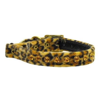 Katthalsband Animal Leopard strass