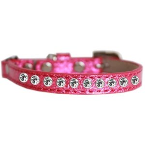 Katthalsband Strass Glittrigt Rosa