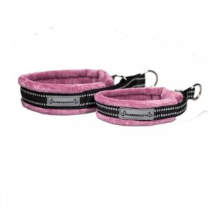 Kusse & Kutta Fluffigt Hundhalsband Rosa (3)