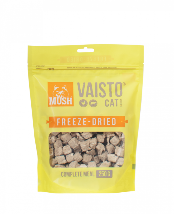 Mush Vaisto Freeze-Dried® Gul Frystorkat Kattfoder - 250 g