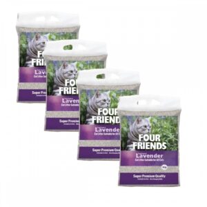 FourFriends Lavendel Kattsand 14x4 kg