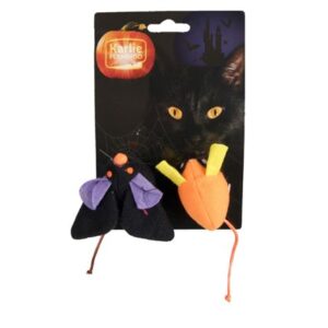 Kattleksaker Halloween möss 2-pack