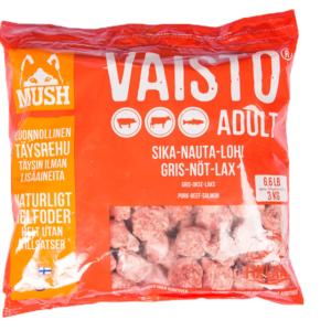 Vaisto® Köttbullar Gris-Nöt-lax Hundfoder - 3 kg