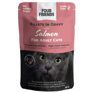 Adult Salmon in Gravy Pouch Kattfoder - 24 st x 85 g