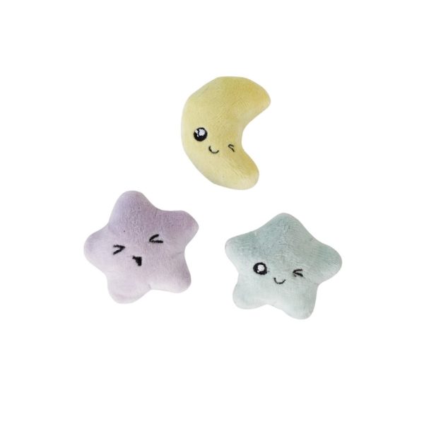 Catstages Toss N Twinkle Kattleksaker med kattmynta 3-pack