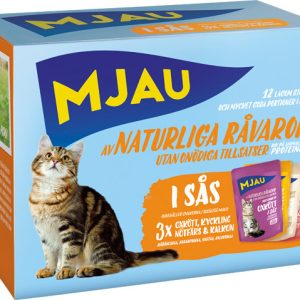 Köttsmaker i Sås Multipack Kattfoder - 12 x 85 g