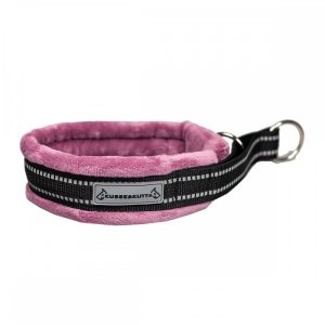 Kusse & Kutta Hundhalsband i Bred Modell Fluffigt Rosa (6)