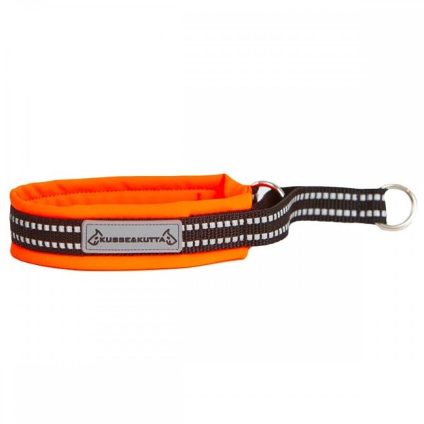 Kusse&Kutta Hundhalsband Halvstryp Orange (5)