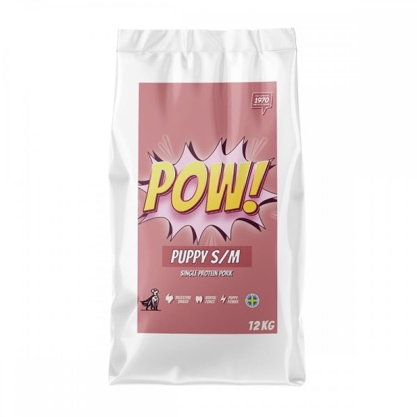 POW! Dog Puppy Small/Medium Pork (12 kg)