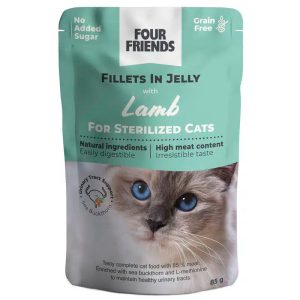 Sterilized Lamb in Jelly Pouch Kattfoder - 24 st x 85 g