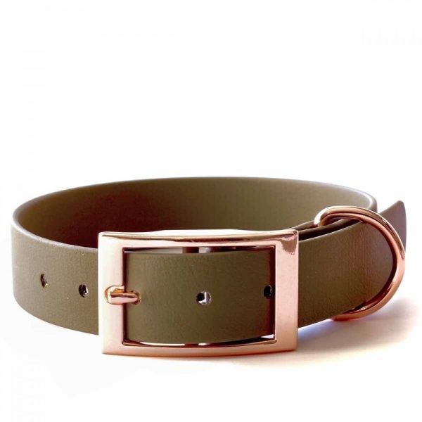 Tyylivoitto Classy Hundhalsband Olivgrön (M)