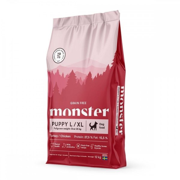 Monster Puppy Grain Free Large & XL Kalkon & Kyckling (12 kg)