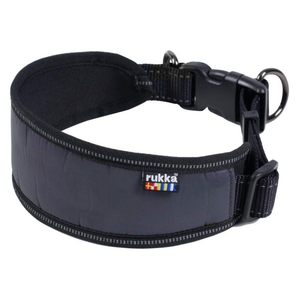 Rukka Luminous Soft Extra brett Hundhalsband med reflex (M)