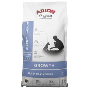 Original Growth Chicken Medium Torrfoder för Valpar - 12 kg