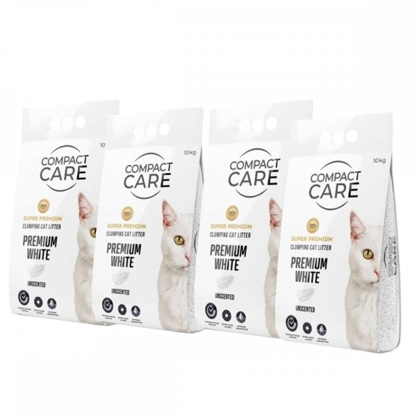 Compact Care Premium White Unscented 4 x 10kg