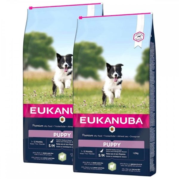 Eukanuba Puppy Small & Medium Breed Lamb & Rice 2 x 12kg