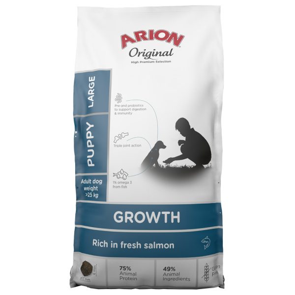 Original Growth Chicken Large Torrfoder för Valpar - 12 kg