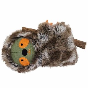 Plush Sloth with stick, with catnip