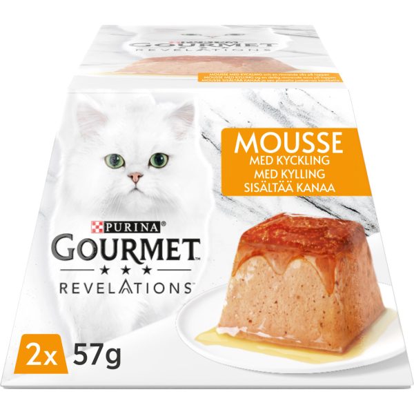 Våtfoder Revelations Mousse med Kyckling för Katt - 2 st á 57 g