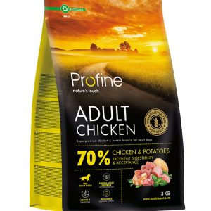 Dog Adult Chicken & Potatoes Torrfoder för Vuxna Hundar - 3 kg