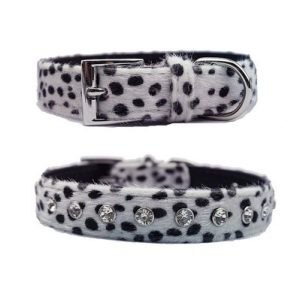 Hundhalsband animal print, M