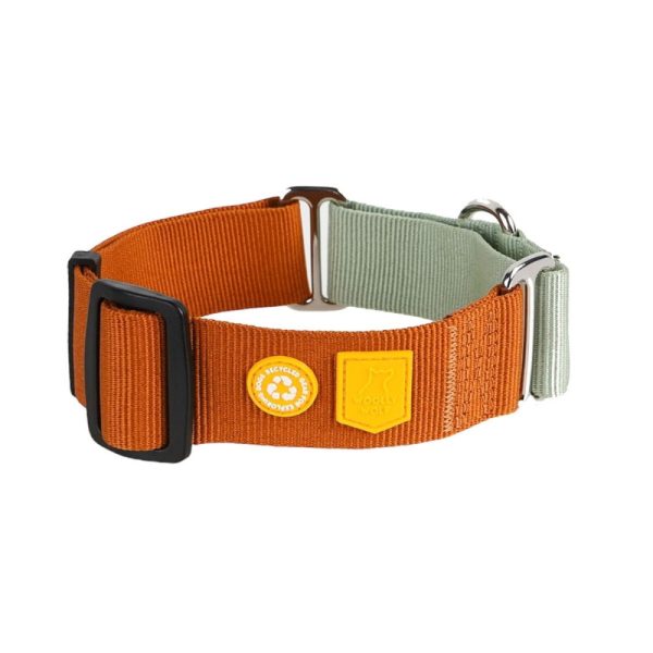 Woolly Wolf Color Block Halvstryp Halsband Terracotta Mix (S)