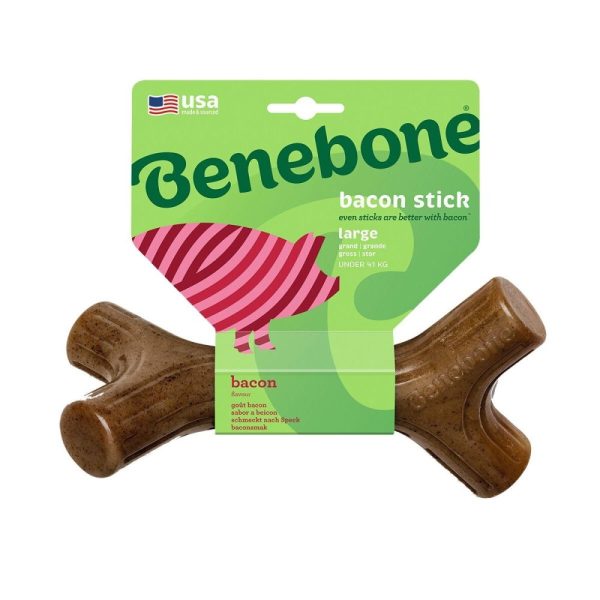 Benebone Tuggpinne i Nylon Baconsmak (L)